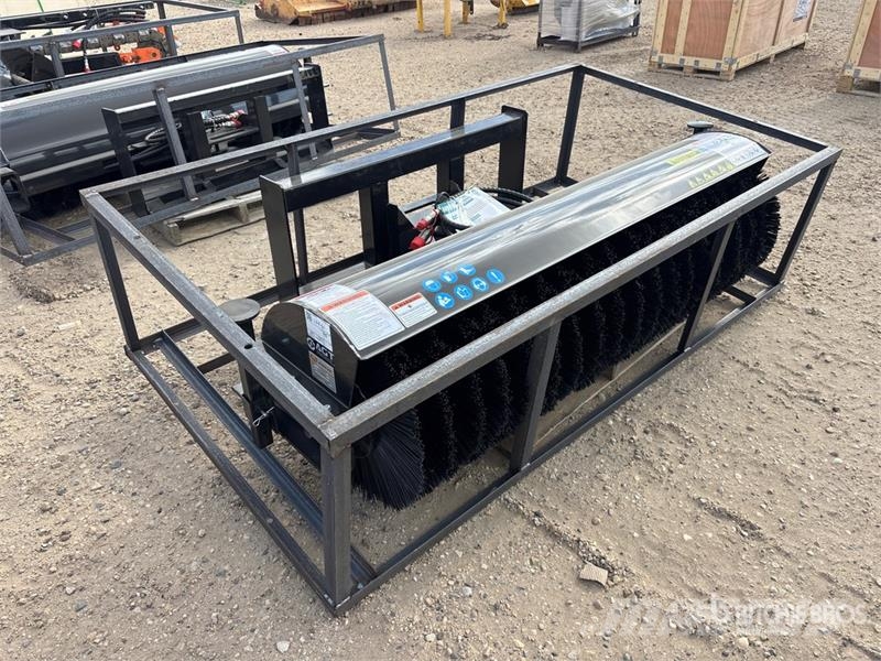 Mower King SSAB72 72 in Skid Steer Broom (Unused) Brushes