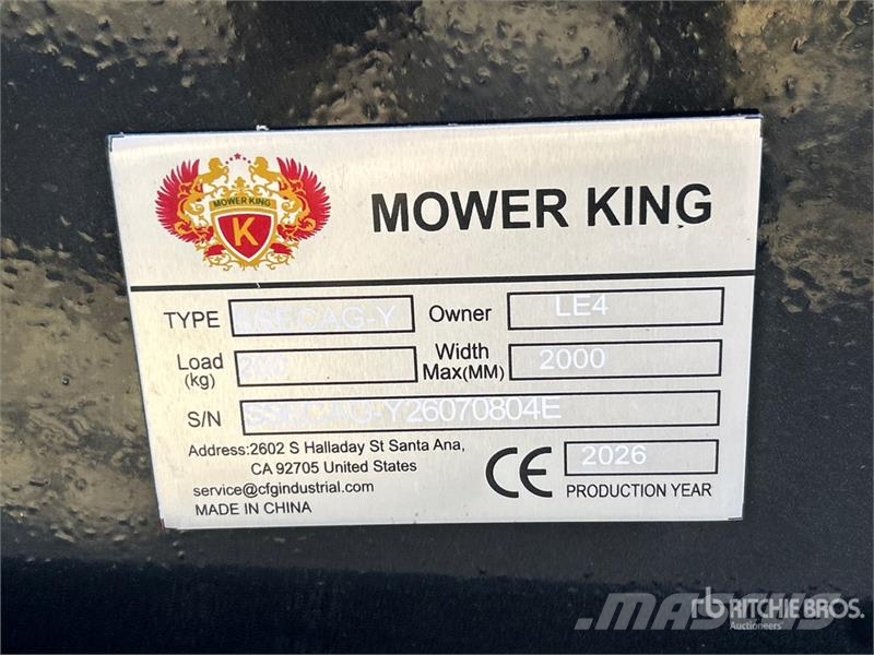 Mower King SSECAG-Y 38 in Skid Steer Auger (Unused Drills