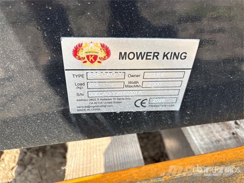 Mower King SSECAG-Y 72 in Skid Steer Auger (Unused 钻头