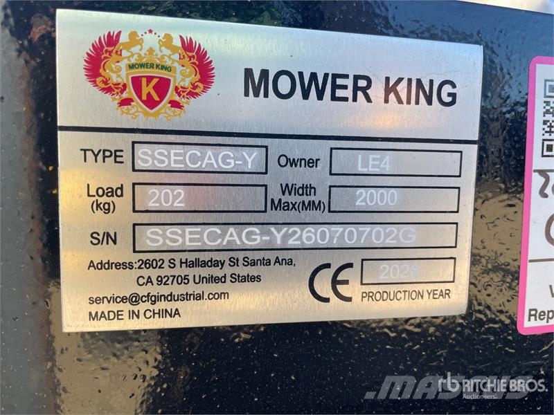 Mower King SSECAG-Y Skid Steer Auger (Unused) Perfuradoras