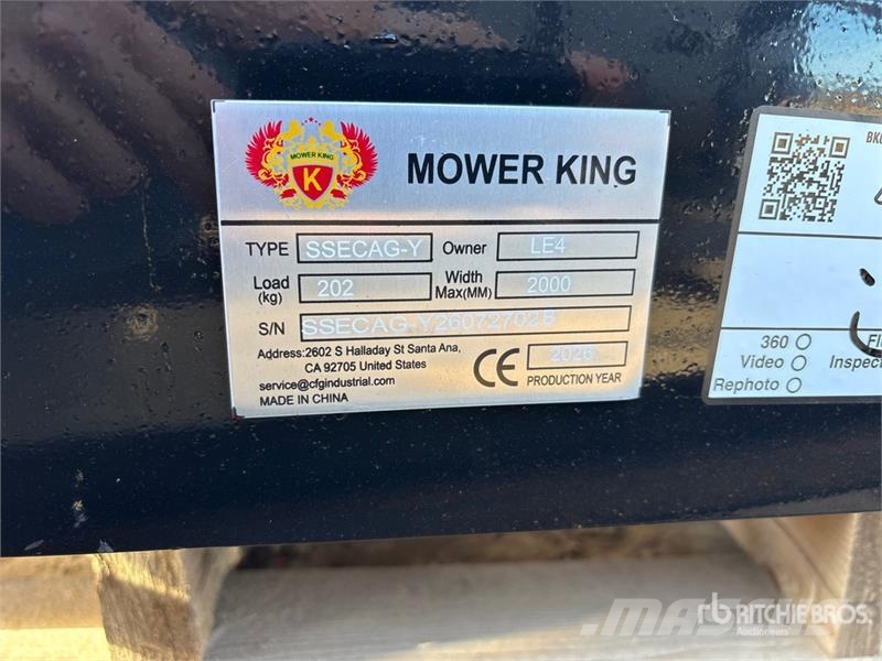 Mower King SSECAG-Y Skid Steer Auger (Unused) Boren