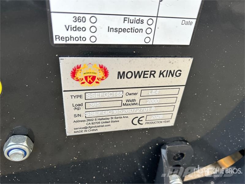  Mower King SSEFGC165 65 in Skid Steer Flail  (Unus جزازات