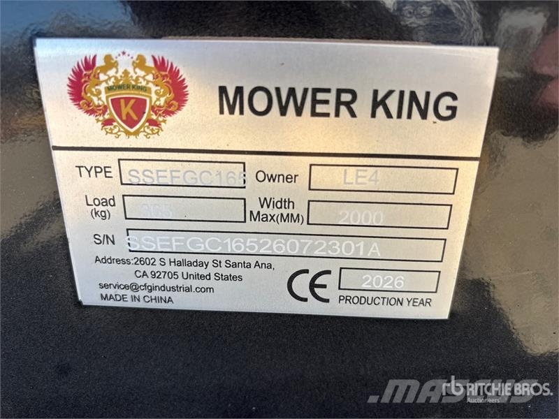 Mower King SSEFGC165 72 in Skid Steer Flail (Unus جزازات