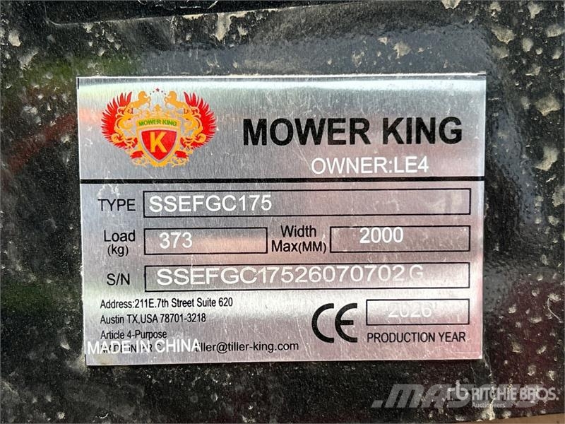 Mower King SSEFGC175 69 in Skid Steer Flail (Unus Mowers