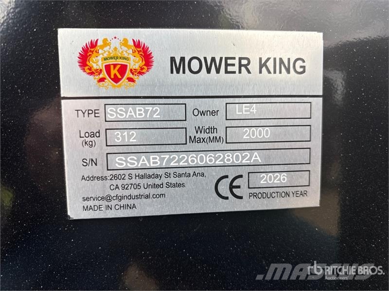 Mower King SSEFGC175 77 in Skid Steer Flail (Unus Kaszák