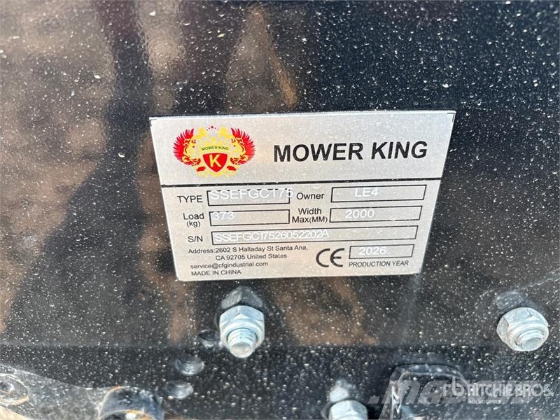  Mower King SSEFGC175 77 in Skid Steer Flail  (Unus جزازات