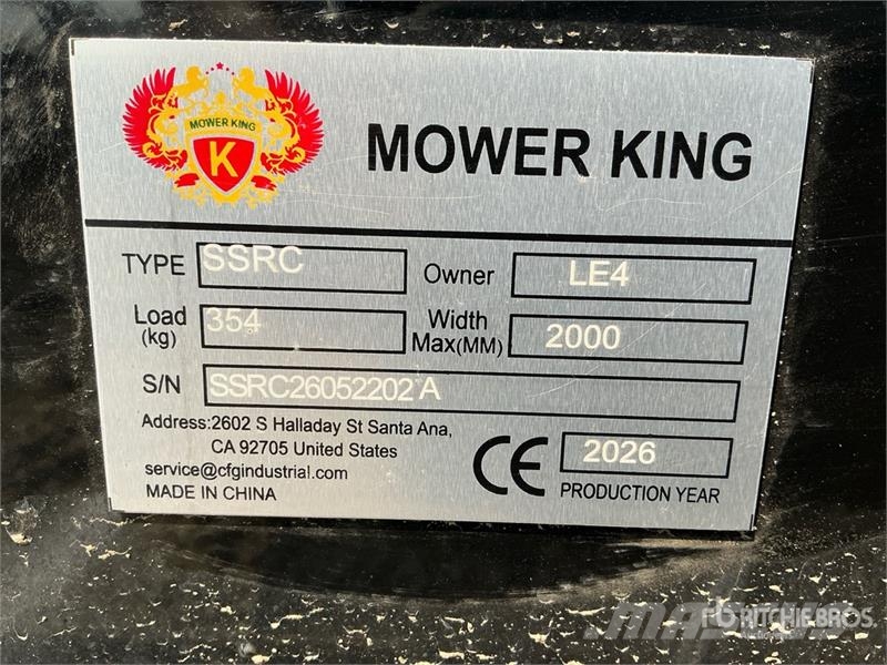 Mower King SSRC 71 in Skid Steer Brush Cutter (Unu 장착형 잔디깎기