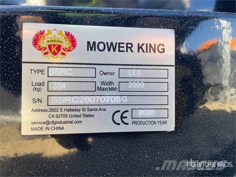 Mower King SSRC 72 in Skid Steer Brush Cutter (Unu Cortadores de relva montados e rebocados