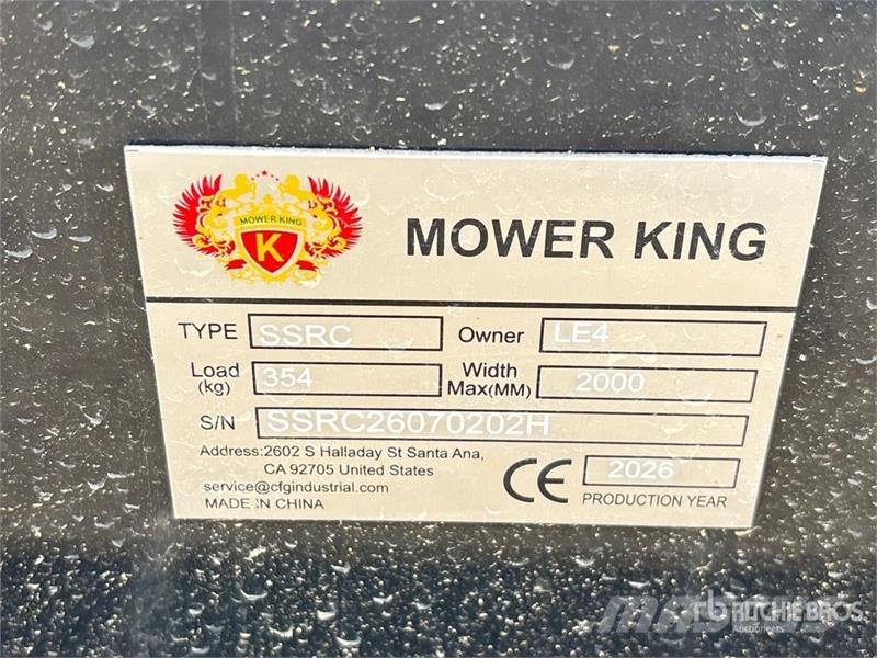 Mower King SSRC 72 in Skid Steer Brush Cutter (Unu Sekačky namontované a tažené