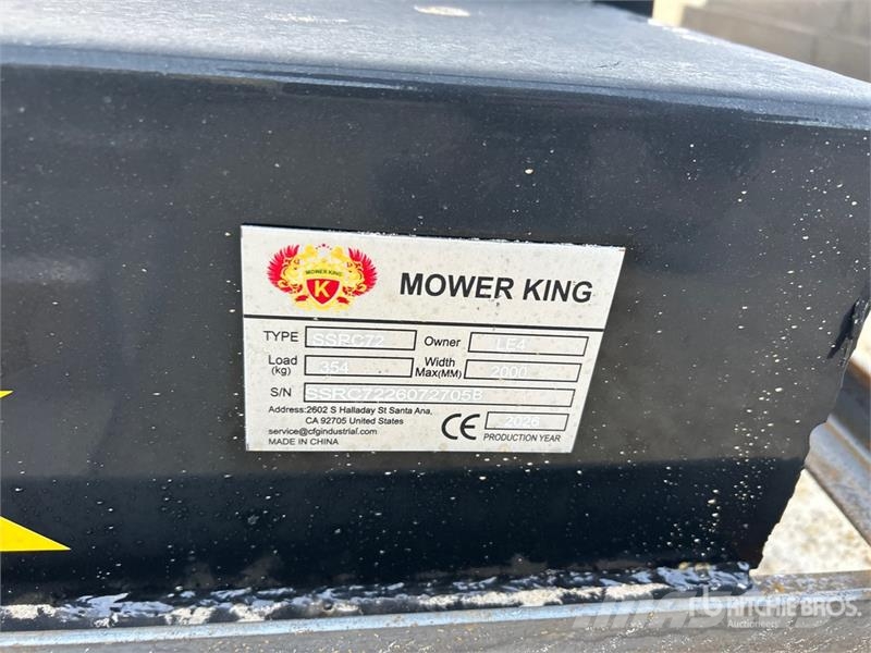 Mower King SSRC 72 in Skid Steer Brush Cutter (Unu Monterade och påhängda gräsklippare