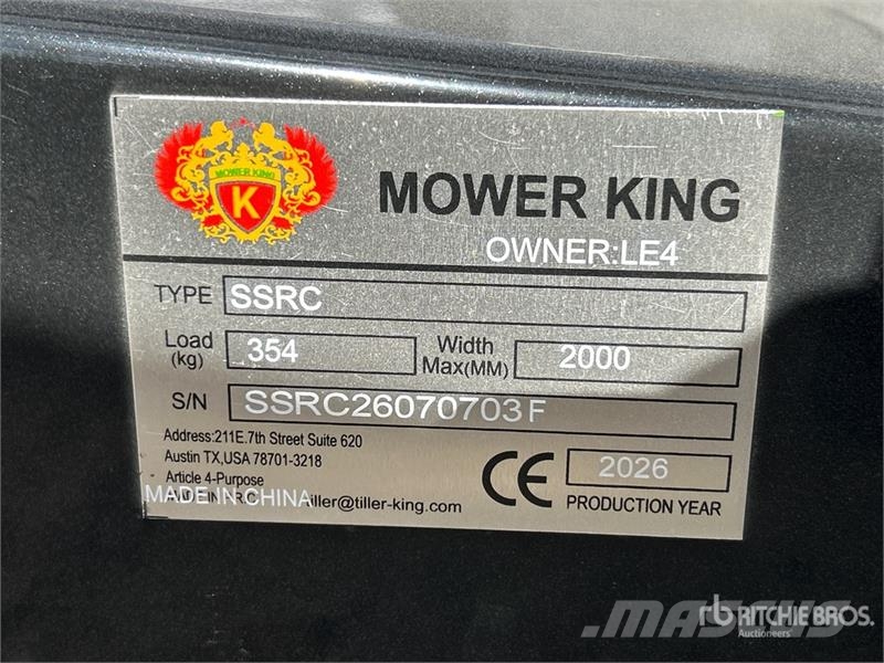 Mower King SSRC 72 in Skid Steer Brush Cutter (Unu 牽引式モア/芝刈り機