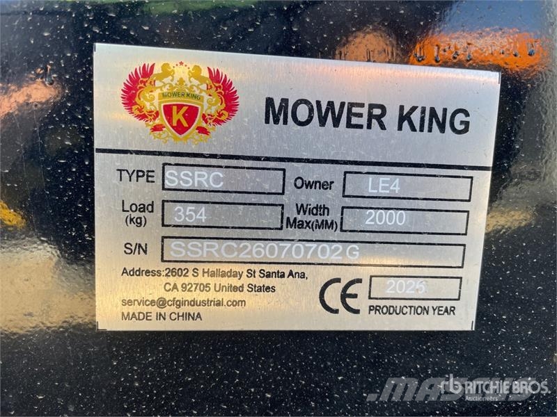 Mower King SSRC 72 in Skid Steer Brush Cutter (Unu Cortadores de relva montados e rebocados