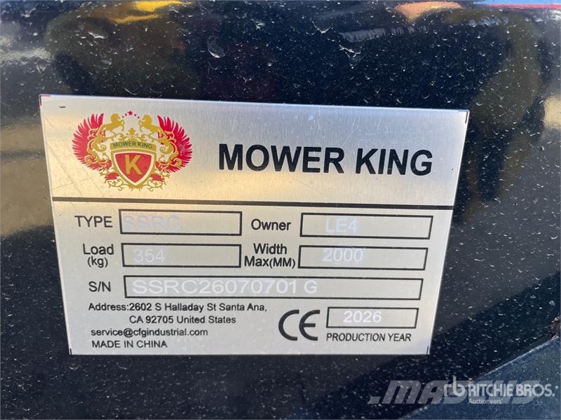 Mower King SSRC 72 in Skid Steer Brush Cutter (Unu Cortadores de relva montados e rebocados
