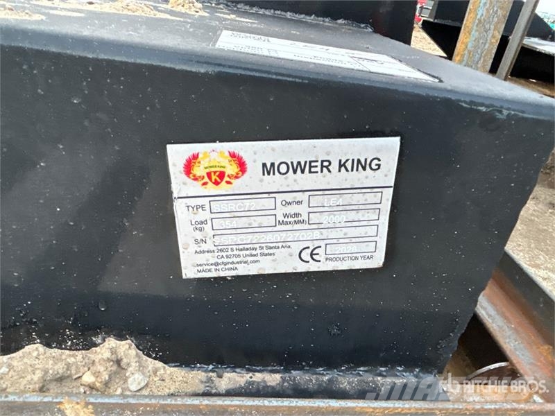 Mower King SSRC 72 in Skid Steer Brush Cutter (Unu Monterade och påhängda gräsklippare