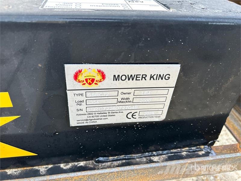 Mower King SSRC 72 in Skid Steer Brush Cutter (Unu Monterade och påhängda gräsklippare
