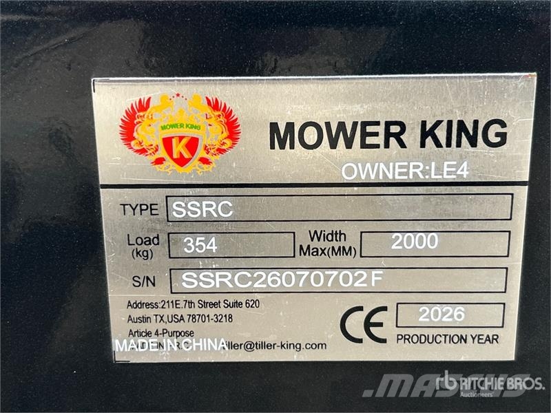 Mower King SSRC 72 in Skid Steer Brush Cutter (Unu 牽引式モア/芝刈り機