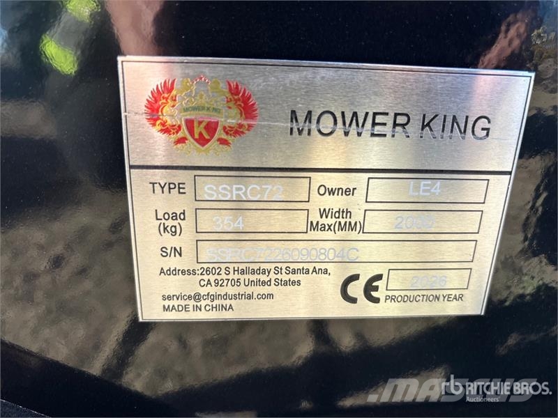 Mower King SSRC72 72 in Skid Steer Brush Cutter (U Priključne in vlečne kosilnice