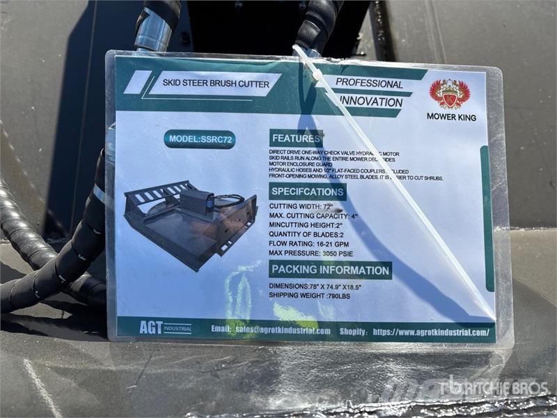 Mower King SSRC72 72 in Skid Steer Brush Cutter (U Priključne in vlečne kosilnice