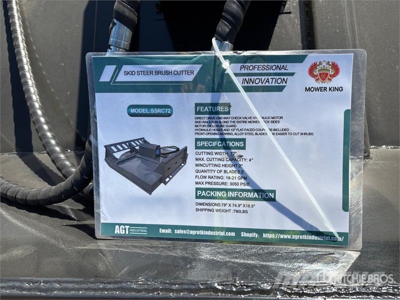 Mower King SSRC72 72 in Skid Steer Brush Cutter (U Priključne in vlečne kosilnice