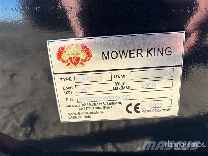 Mower King SSRC72 72 in Skid Steer Brush Cutter (U Priključne in vlečne kosilnice