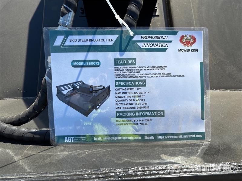 Mower King SSRC72 72 in Skid Steer Brush Cutter (U Priključne in vlečne kosilnice