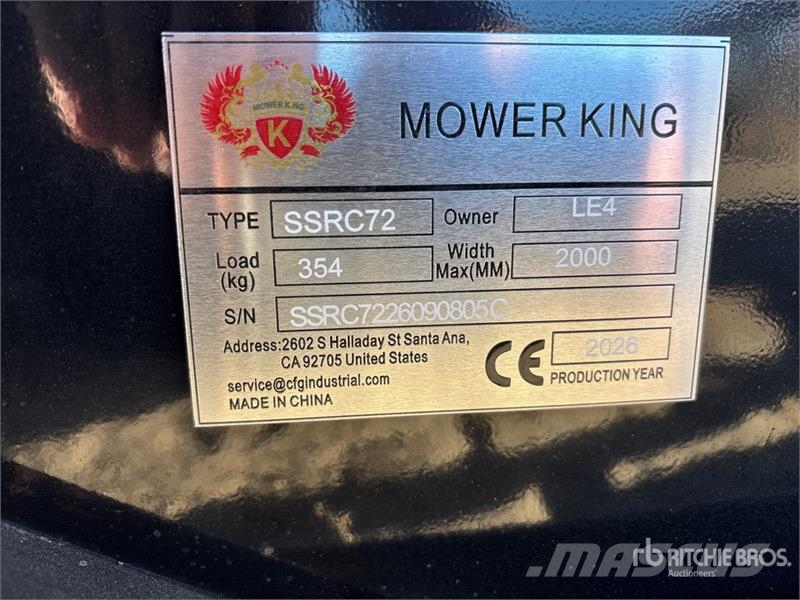 Mower King SSRC72 72 in Skid Steer Brush Cutter (U Priključne in vlečne kosilnice