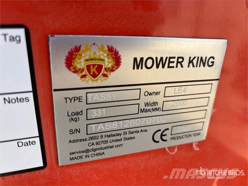  Mower King TAS-81 72 in 3-Point Rotary Tiller (Unu Roto drljače i motokultivatori