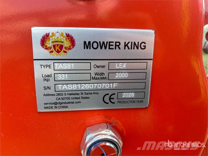  Mower King TAS-81 72 in 3-Point Rotary Tiller (Unu Roto drljače i motokultivatori