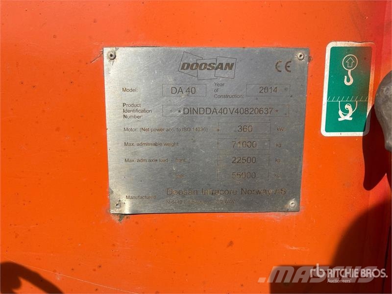 Moxy 40 Ton Off-Road End Dump Trailer 기타 트럭