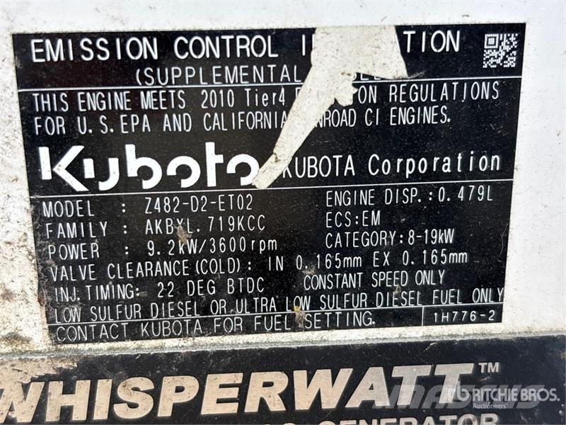 MultiQuip DAC-7000SA 6 kW Skid-Mounted Generator Set Dieselgeneratorer