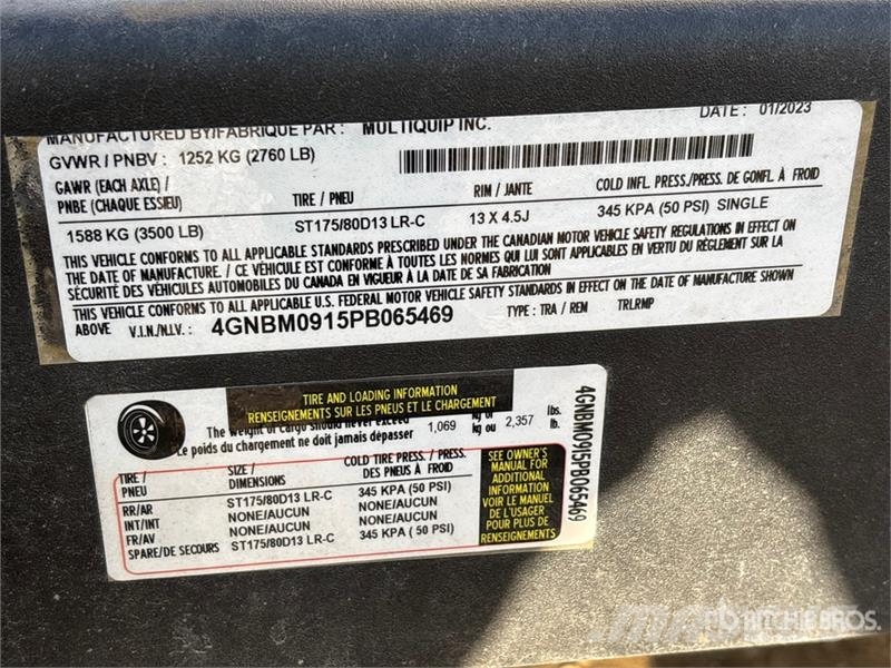 MultiQuip DCA-10SPX4 10 kW Mobile Generator Set Dizel generatori