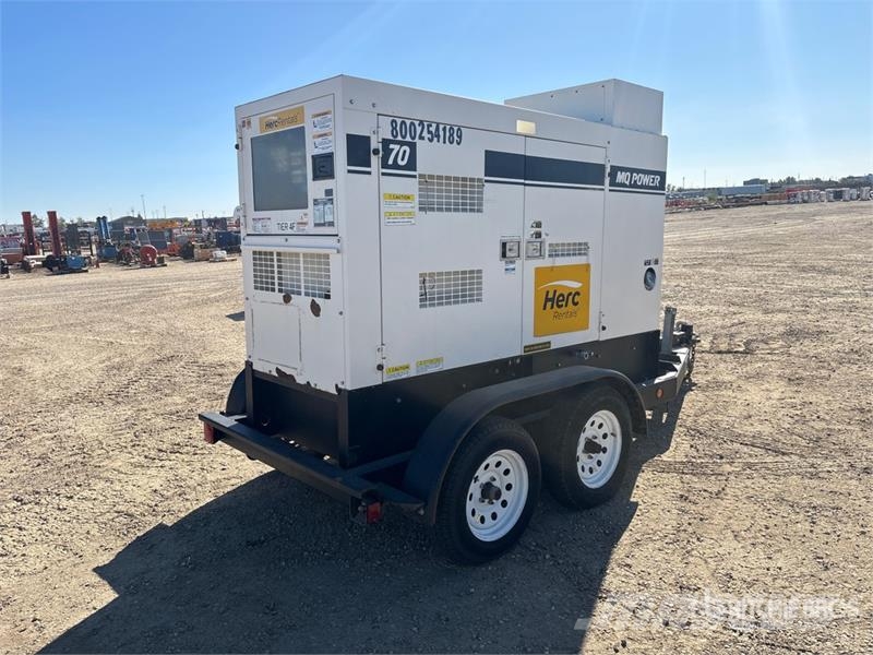 MultiQuip DCA-70SSIU4F 56 kW Mobile Generator Set (Inoperabl Dizelski agregati