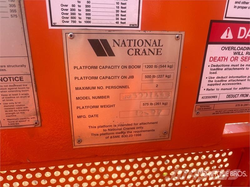 National 72 in Crane Personnel Basket (Unused) Personenliften en invalideliften