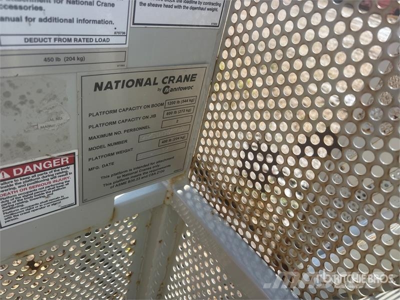 National Crane 72 in 600 lb Personnel Basket - Fits Crane رافعات السارية الرأسية