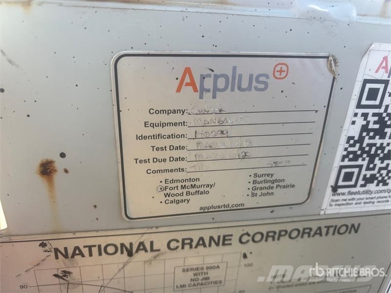 National Crane 72 in 600 lb Personnel Basket - Fits Crane رافعات السارية الرأسية