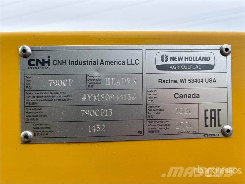 New Holland 790CP-15 15 ft Combine Header 콤바인 헤드