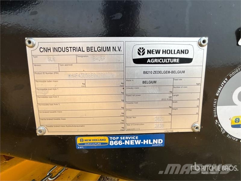 New Holland BB340 Big SL6 Square Baler محزمات مربعة