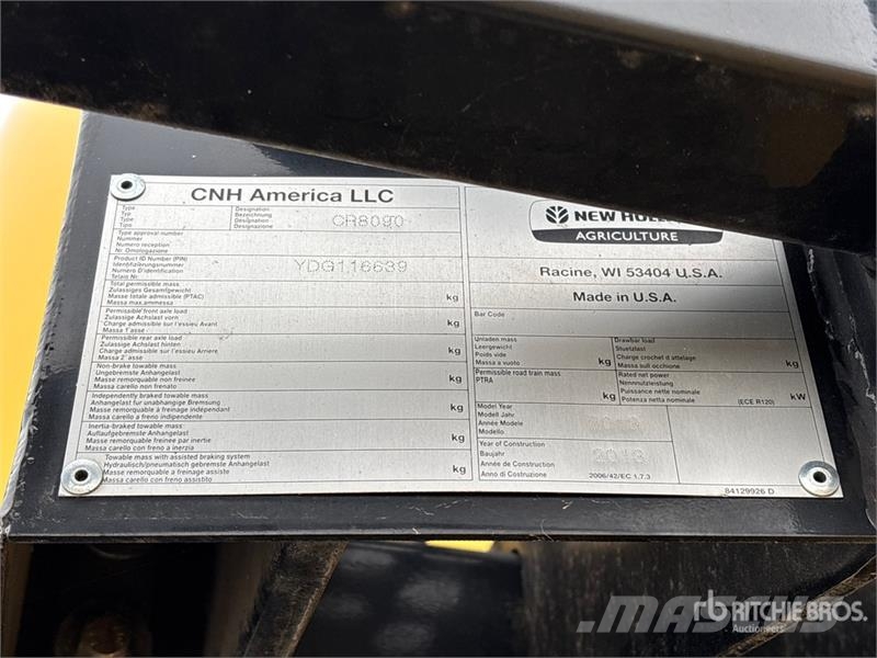 New Holland CR8090 حصادات
