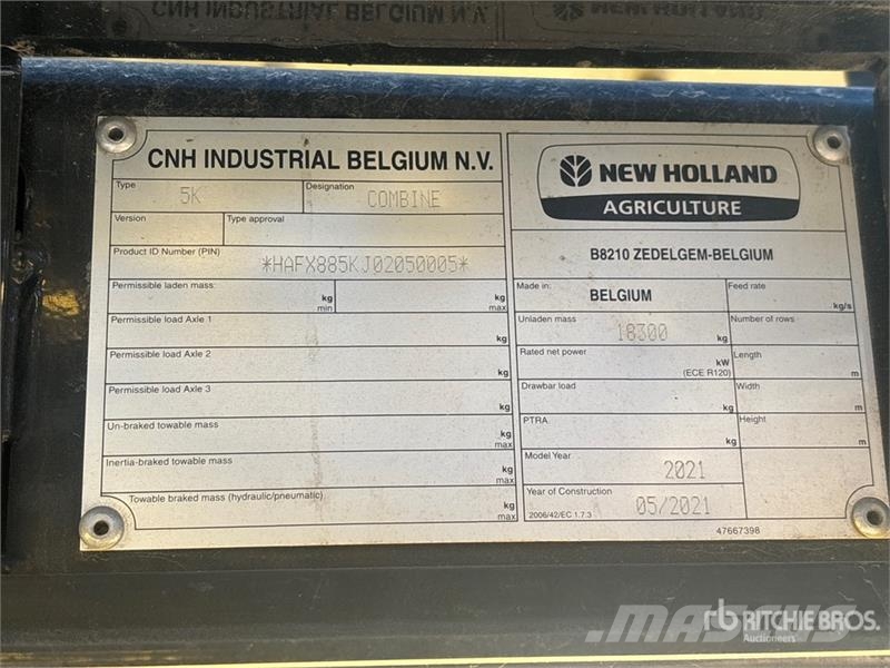 New Holland CX8.80 Combine Harvester حصادات