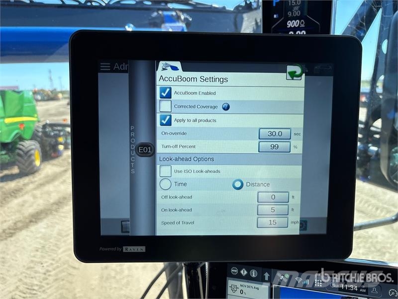 New Holland SP.370F 135 ft 4x4 High Clearance Self-Propelled S رشاشات ذاتية الحركة