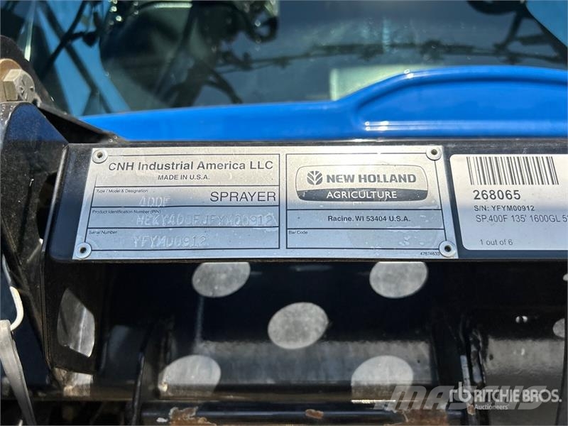 New Holland SP.400F Itsekulkevat ruiskut