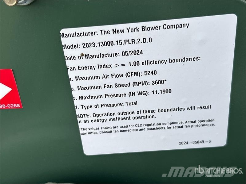  New York Electric Blower (Unused) Other