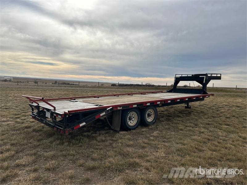 Norberts 1 lb 24 ft T/A Gooseneck Equipment Traile Трейлери колесного транспортного засобу
