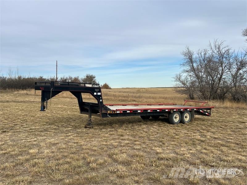 Norberts 1 lb 24 ft T/A Gooseneck Equipment Traile Трейлери колесного транспортного засобу