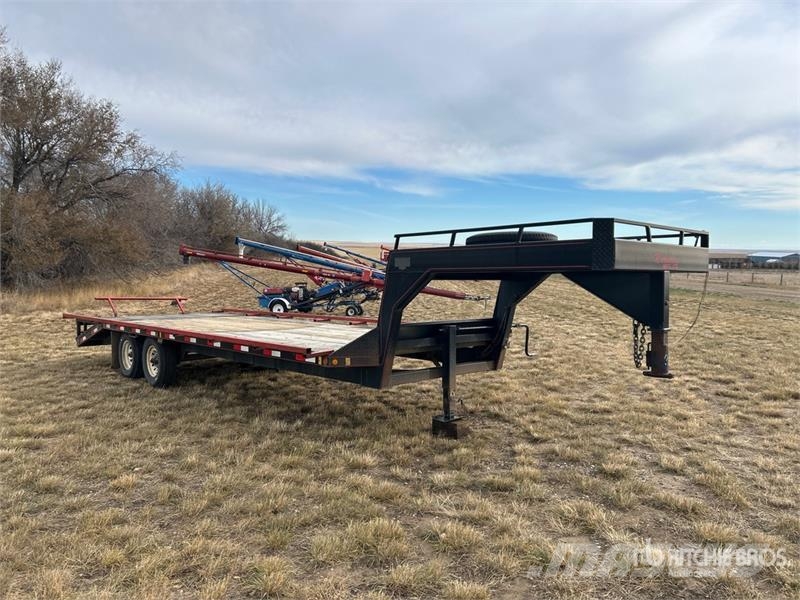 Norberts 1 lb 24 ft T/A Gooseneck Equipment Traile Трейлери колесного транспортного засобу
