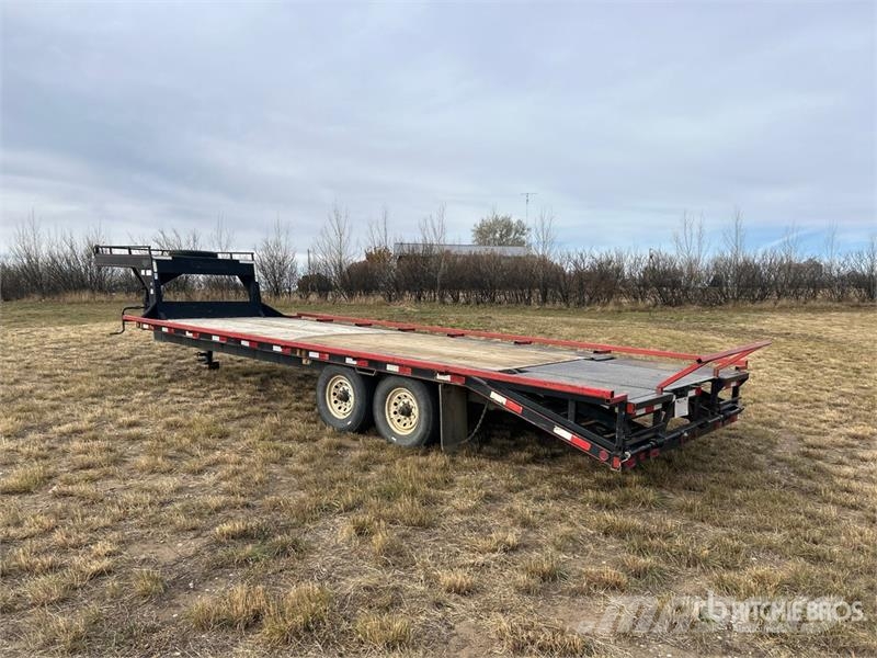 Norberts 1 lb 24 ft T/A Gooseneck Equipment Traile Трейлери колесного транспортного засобу