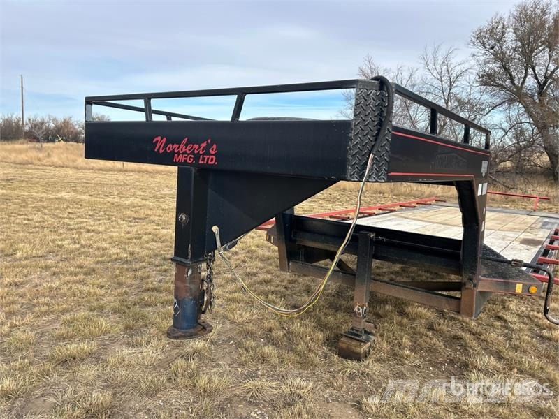 Norberts 1 lb 24 ft T/A Gooseneck Equipment Traile Трейлери колесного транспортного засобу