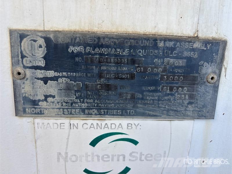 Northern Steel Industries 61000 L Skid Mounted Ste Fuel and additive tanks