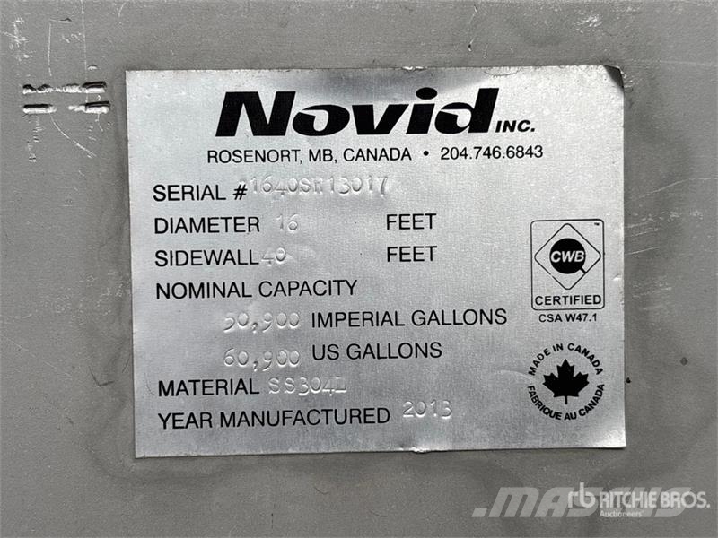 Novid 1640 50900 gal Fertilizer Tank Trosilniki mineralnega gnojila