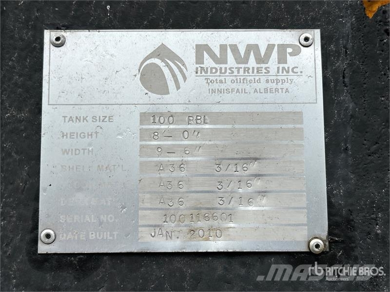 NWP Industries 100 bbl Skid Mounted Steel Insulate 연료 및 첨가제 탱크